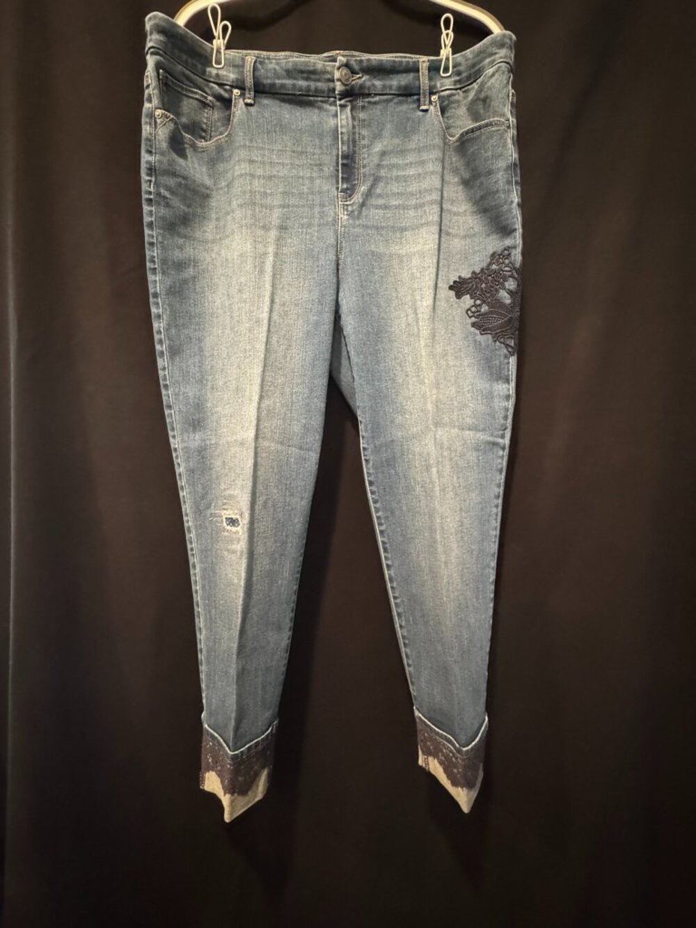 Chico’s Platinum Ankle Jeans, Size 2.5